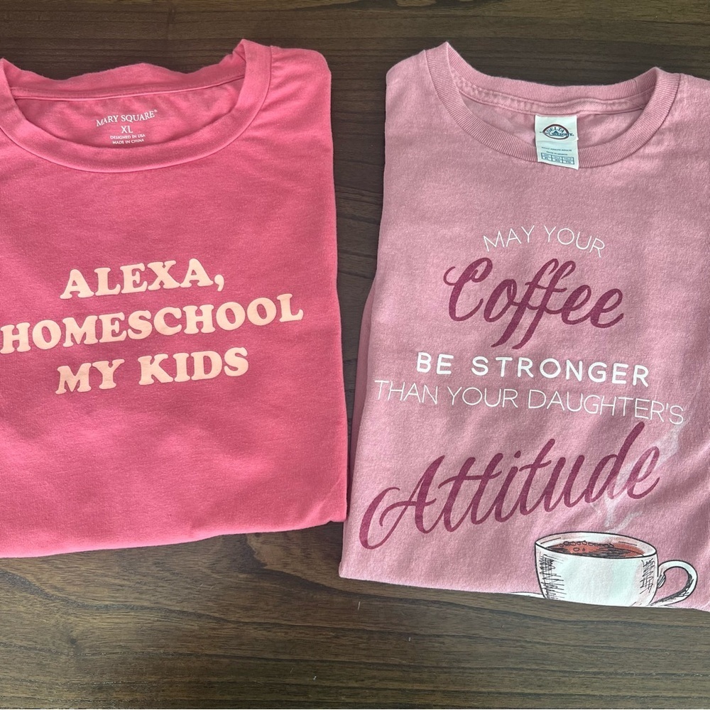 Bundle of 2 Women’s Graphic T-Shirts - XL